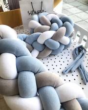 LIGHT BLUE - ICE GREY - WHITE  4  / 30 cm 