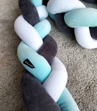 DARK GREY - AQUA - WHITE  3  / 20 cm 