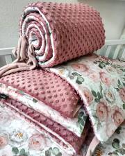  - Floral & Minky Malberry (70x70x70x30)