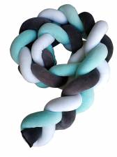 DARK GREY - AQUA - WHITE  3  / 20 cm 