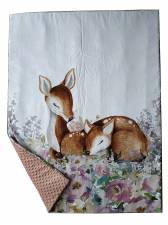   Deer & Minky Dusty Pink  135x105 cm